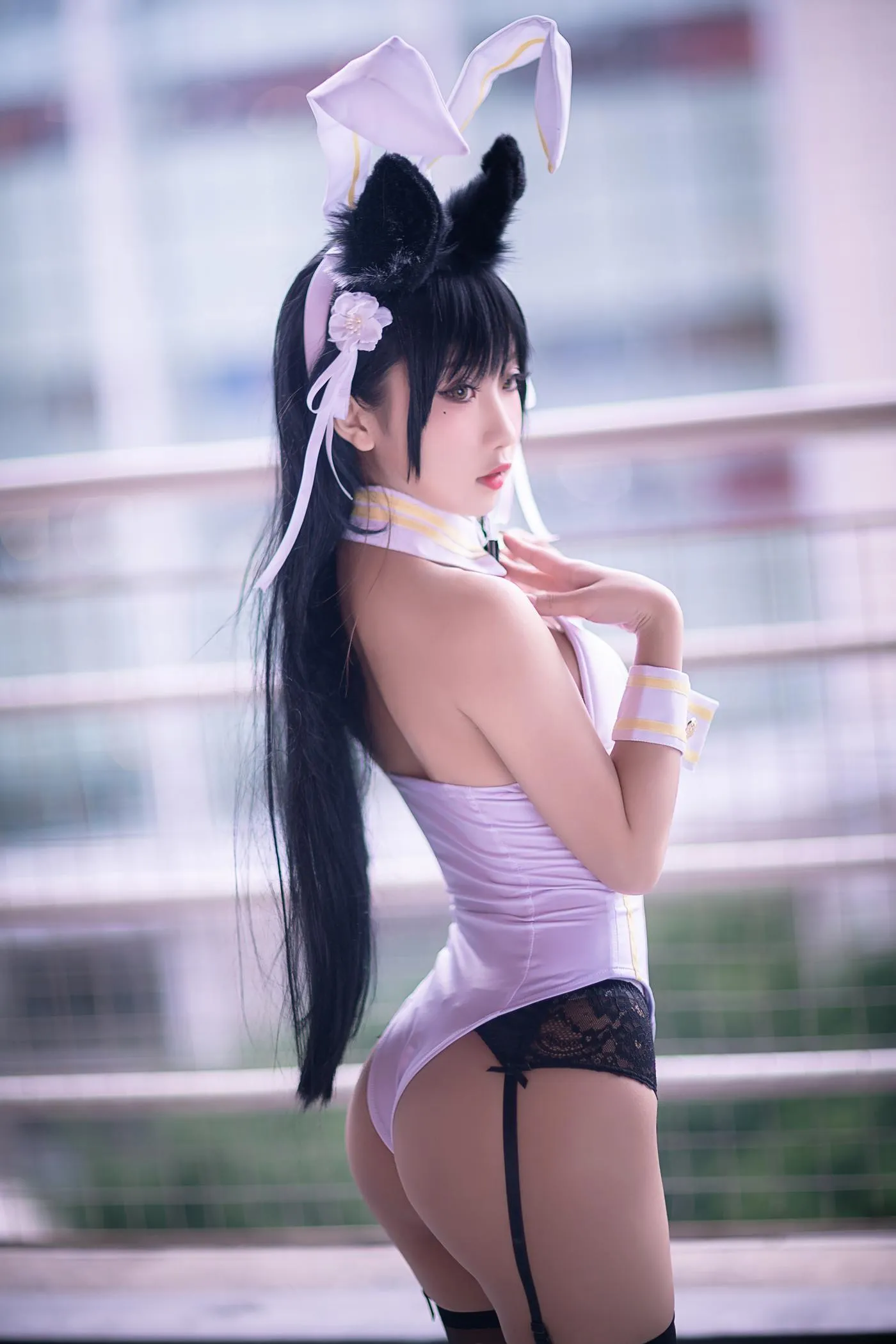 鬼畜瑶在不在w – NO.13 -爱宕白色兔女郎 [22P]插图8